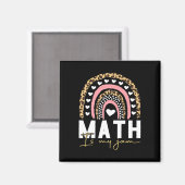 Aimant Professeur de mathématiques - Math is My Jam Retou (Recto/Verso)