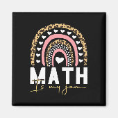 Aimant Professeur de mathématiques - Math is My Jam Retou (Devant)