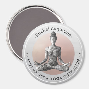Aimant Professeur de méditation de yoga maître Reiki pose