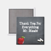 Aimant Professeur de Merci personnalisé (Recto/Verso)