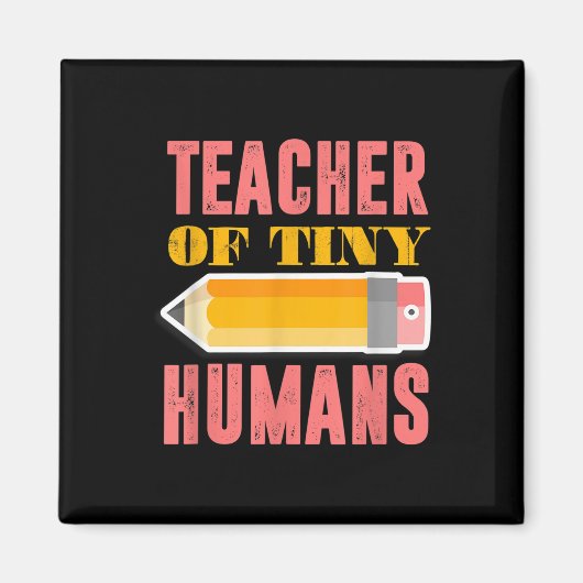 Aimant Professeur De Minuscules Humains Funny Maternelle (Devant)