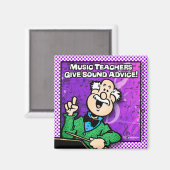 Aimant Professeur de musique (Recto/Verso)
