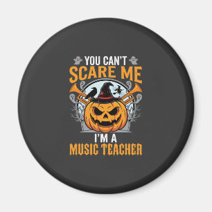 Aimant Professeur de Musique Halloween Citrouille Effraya