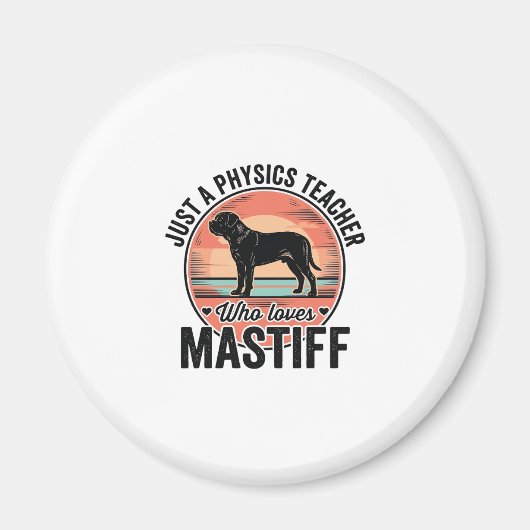 Aimant Professeur de physique aime Maillot de chien vinta (Devant)