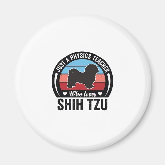 Aimant Professeur de physique Shih Tzu Conception de t-sh (Devant)