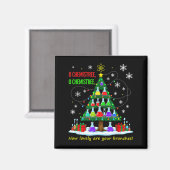 Aimant Professeur de science de Noël 67 Meme Santa Oh Chi (Recto/Verso)