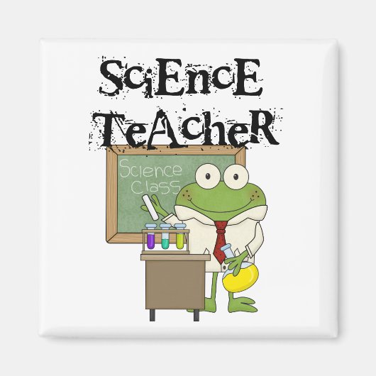 Aimant Professeur de sciences de la grenouille (Devant)