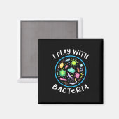 Aimant Professeur de sciences de microbiologie (Recto/Verso)