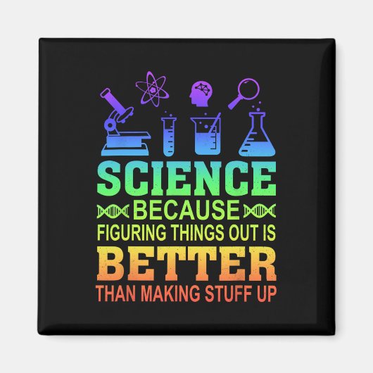 Aimant Professeur de sciences, parce que comprendre les c (Devant)