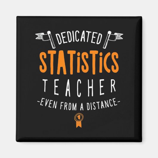 Aimant Professeur de statistiques dévoué à l'apprentissag (Devant)