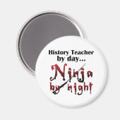 Aimant Professeur d'histoire Ninja (Recto/Verso)