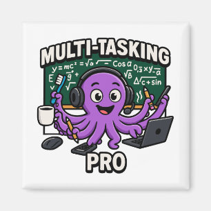 Aimant Professeur en salle de classe Octopus multitâche