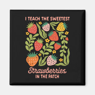 Aimant Professeur Enseignant J'enseigne Les Fraises Les P