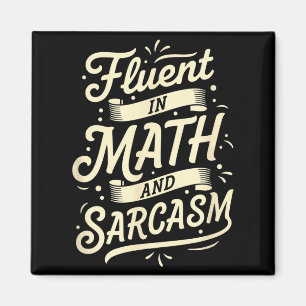 Aimant Professeur Fluent En Math Et Sarcasme Professeur -