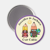 Aimant Professeur Gnome Couple Cruise Porte Marker (Recto/Verso)