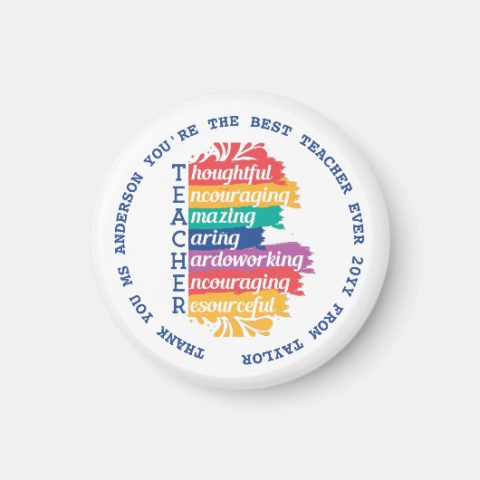 Aimant Professeur - MEILLEURES Citations (Devant)