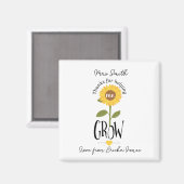 Aimant Professeur merci de m'aider à faire pousser du tou (Recto/Verso)