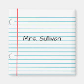 Aimant Professeur personnalisé (Devant)