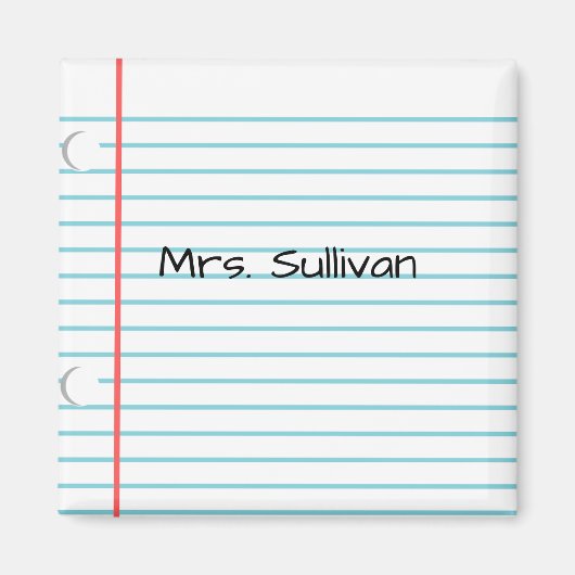 Aimant Professeur personnalisé (Devant)