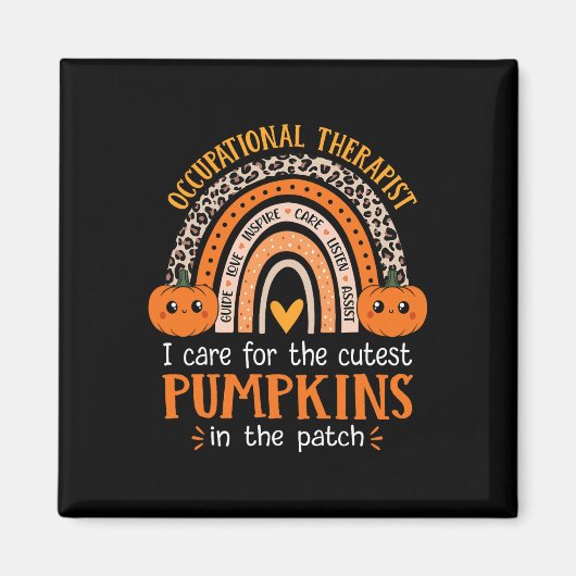 Aimant Profession de l'école d'Halloween (Devant)