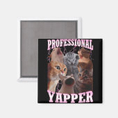 Aimant Professional Yapper Chat Mème Drôle Odly Spécifiqu (Recto/Verso)