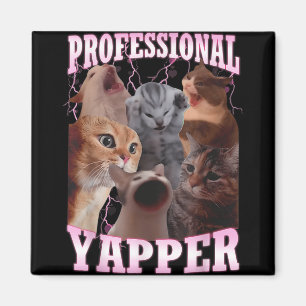 Aimant Professional Yapper Chat Mème Drôle Odly Spécifiqu