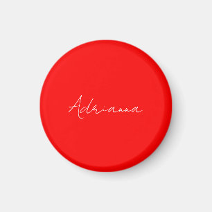 Aimant Professionnel rouge ajouter votre nom écriture man