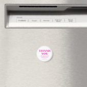 Aimant Professionnel Simple Moderne Rose Néon Noir (In Situ (Lave-vaisselle))