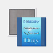 Aimant Professionnels administratifs Jour bleu (Recto/Verso)