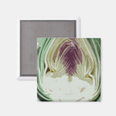 Aimant Profil d'artichaut Abstrait (Recto/Verso)