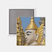 Aimant Profil de statue de Bouddha (Recto/Verso)