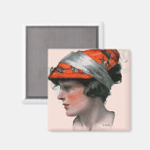 Aimant Profil de Woman (Recto/Verso)