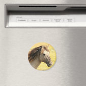 Aimant Profil du cheval beige (In Situ (Lave-vaisselle))