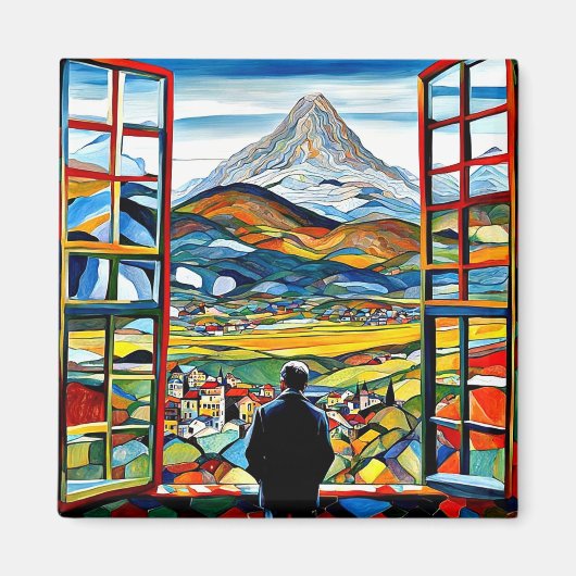Aimant Profiter de la vue (Devant)