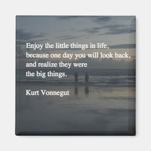 Aimant Profitez des petites choses dans la vie (Devant)