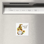 Aimant Profitez des petites choses Gnome tournesol (In Situ (Lave-vaisselle))
