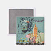 Aimant Profitez Du Charme De L'Andalousie, Espagne, Vinta (Recto/Verso)