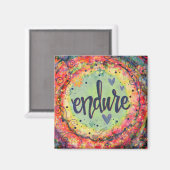 Aimant Profitez d'une tendance colorée et inspirante (Recto/Verso)