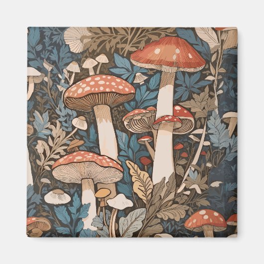 Aimant Profond Dans Les Champignons De Forêt (Devant)