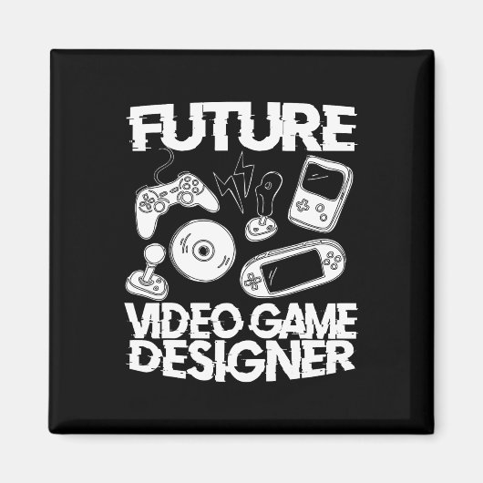 Aimant Programmation de jeux pour enfants Futur concepteu (Devant)