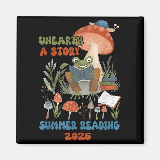 Aimant Programme de lecture estivale 2026 Unearth a Story (Devant)