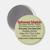 Aimant "Programme de retraite" Dons amusants (Recto/Verso)