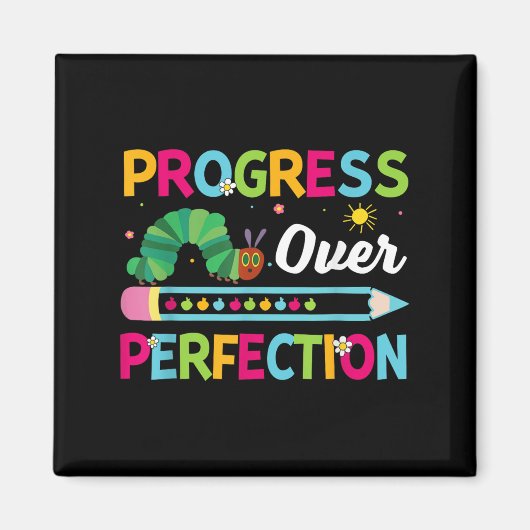 Aimant Progrès Motivationnel Sur La Perfection Retour À S (Devant)