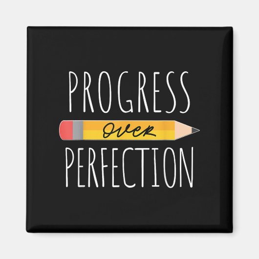 Aimant Progrès Motivationnel Sur La Perfection Retour À S (Devant)