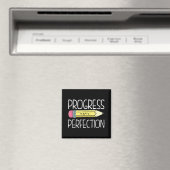 Aimant Progrès Sur La Perfection Preppy Enseignant Retour (In Situ (Lave-vaisselle))