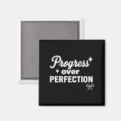 Aimant Progress Over Perfection Motivational Christian Se (Recto/Verso)