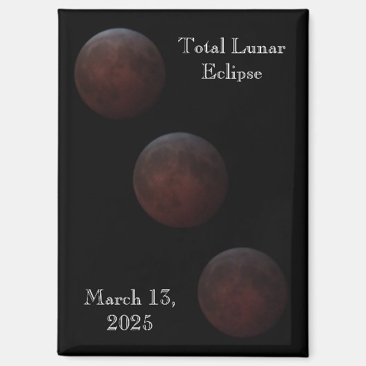 Aimant Progression totale de l'éclipse lunaire (Recto)