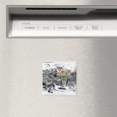 Aimant Projection cylindrique équidistale (In Situ (Lave-vaisselle))