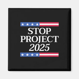 Aimant Projet 2025 Anti Trump Drapeau américain Femmes po