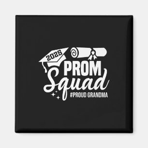 Aimant Prom Squad 2025 Fier Grand-mère Diplômé Prom Cl De